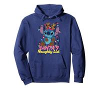 Disney Stitch Christmas Santa's Naughty List Funny Holiday Sweat à Capuche