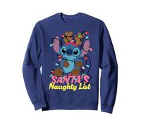 Disney Stitch Christmas Santa's Naughty List Funny Holiday Sweatshirt