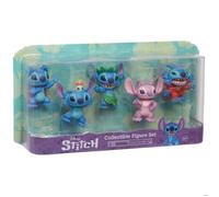 Disney Stitch, Coffret 5 figurines, 7,5 cm, Jouets pour enfants dès 3 ans, TTC16