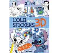 Disney Stitch - Colo avec stickers 3D - Collectif - Hemma - broché - Document jeunesse