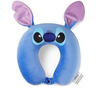Disney Stitch Coussin de Voyage Fille, Ado et Femme, Coussin Avion, Repose Tête et Nuque (Bleu Stitch)