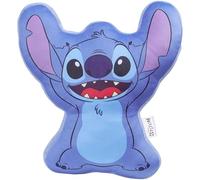Disney Stitch Coussin Enfant Peluche 3D Canapé ou Lit, Coussins Décoratifs, Décoration Chambre Ado Fille Garçon - Cadeau Enfant (Bleu Stitch, L34 x W32)