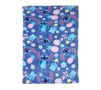 Disney Stitch Couverture, Motif Tropical Stitch, Plaid pour Canapé-Lit Polaire Douce et Chaude, Cadeau pour Filles et Adolescents, 140 x 90 CM