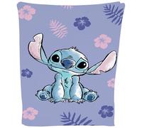 Disney Stitch Couverture polaire douce pour canapé de voyage Cadeau pour femmes filles enfants sous licence officielle