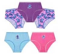 Disney Stitch Culottes Confortables et Respirantes en Coton pour Filles, Lot de 5 (Multicolore, 6-7 Ans)