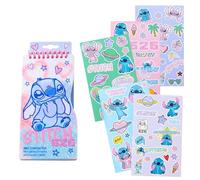 Disney Stitch Ensemble de papeterie pour filles, avec carnet de coloriage et autocollants, cadeau pour filles