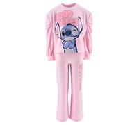 Disney Stitch Ensemble de Survêtement pour Filles, 2 Pièces Sweat et Pantalon, Tailles 3 à 8 Ans (FR/ES, Âge, 4 Ans, Taille Normale, Rose)