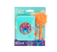 Disney Store – Journal intime peluche Stitch – Serrure 2 clés, stylo Fluffy plume + stylo bille