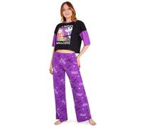 Disney Stitch Ensembles de Pyjama Femme, Confortable Vêtements de Nuit Femme & Ado - Cadeau Femme (Violet/Noir Jack, S)