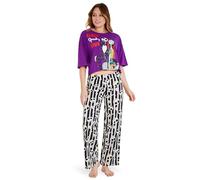 Disney Stitch Ensembles de Pyjama Femme, Confortable Vêtements de Nuit Femme & Ado - Cadeau Femme (Violet/Blanc Jack, M)