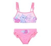 Disney Stitch et Angel Bikini pour Fille, Arc-en-Ciel du Maillot de Bain à Deux Pièces, Natation des Enfants, Taille 3 Ans, Rose