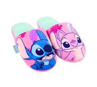 Disney Stitch et Angel Chaussons Pantoufles pour Adolescentes, Tailles EU 28 à 35 (Rose, EU 30/31, Système Taille Chaussures EU, Enfant de 2 à 5 ans, Femme, Numérique (intervalle), Moyen, 30, 31)