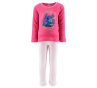 Disney Stitch et Angel Pyjama pour Fille, T-Shirt et Pantalon Long en Velours Pyjama en Polaire Douce pour Enfants, Taille 6 Ans | Rose