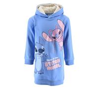 Disney Stitch et Angel Robe Sweat pour Fille, Motif Stitch et Angel Pull a Capuche, Cadeau pour Filles, Tailles 3 à 8 Ans (FR/ES, Âge, 6 Ans, Taille Normale, Bleu)