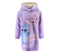 Disney Stitch et Angel Robe Sweat pour Fille, Motif Stitch et Angel Pull a Capuche, Cadeau pour Filles, Tailles 3 à 8 Ans (FR/ES, Âge, 4 Ans, Taille Normale, Lila)