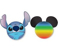 Disney Stitch Face and Mickey Rainbow Antenna Topper
