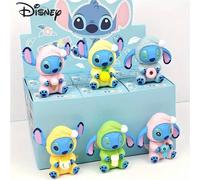 Disney Stitch - Figurine miniature Stitch surprise avec collation, cadeau surprise de personnage aléatoire pour décorations de fête de Noël, mini jouets de collection, jouets Stitch (emballage aléatoi