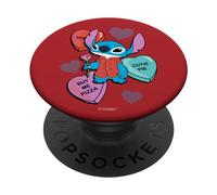Disney Stitch Funny Candy Hearts Valentine's Day PopSockets PopGrip Interchangeable