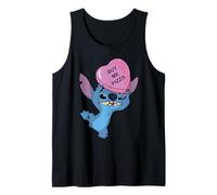Disney Stitch Funny Valentine's Day "Buy Me Pizza" Heart Débardeur