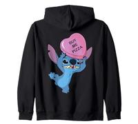 Disney Stitch Funny Valentine's Day "Buy Me Pizza" Heart Sweat à Capuche
