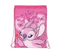 Disney Stitch Gym Sac à Dos, Sac à Cordes, Sac à Bagages, Sac de Voyage pour Filles, Cadeau pour Filles et Adolescentes (Rose)