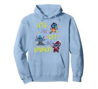 Disney Stitch Halloween "Let's Get Spooky!" Villain Costumes Sweat à Capuche, Unisexe pour adultes, Bleu poudré, L