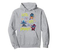 Disney Stitch Halloween "Let's Get Spooky!" Villain Costumes Sweat à Capuche, Unisexe pour adultes, Gris Chiné, S