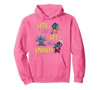 Disney Stitch Halloween "Let's Get Spooky!" Villain Costumes Sweat à Capuche, Unisexe pour adultes, Rose vif, XL