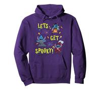 Disney Stitch Halloween "Let's Get Spooky!" Villain Costumes Sweat à Capuche, Unisexe pour adultes, Violet, M