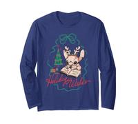 Disney Stitch Holiday Wishes Christmas Artist's Sketch Manche Longue