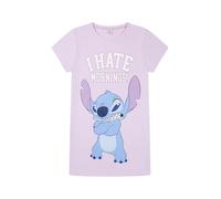 Disney Stitch I Hate Mornings Chemise de nuit en coton pour femme, rose, 48-50