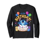 Disney Stitch It's My Birthday Cake Surprise Party Manche Longue