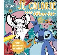 Disney Stitch - Je colorie sans déborder - Gros contours en relief ! - Collectif - Hemma - broché - Document jeunesse