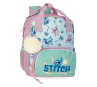 Disney Stitch Just Chill Sac à Dos préscolaire Vert 23 x 28 x 10 cm Polyester by Joumma Bags, Vert, Talla única, Sac à Dos préscolaire