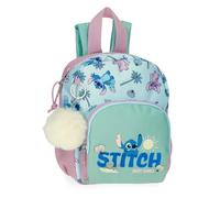 Disney Stitch Just Chill Sac à Dos Scolaire Vert 19 x 24 x 10 cm Polyester by Joumma Bags, Vert, Talla única, Sac à Dos Scolaire