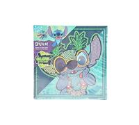 Disney Stitch - Kit de peinture diamant - Glow in the Dark - 19 x 19 cm - Kit de bricolage pour enfants à partir de 6 ans - Kit de peinture diamant avec accessoires - Peinture mosaïque lumineuse à