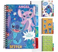 Disney Stitch Livre Autocollant Enfant et Ado Album Stickers 28 Pages 270 Autocollants pour Scrapbooking Loisirs Créatifs Cadeau Enfant