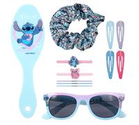 Disney Stitch Lot de 12 pinces à cheveux pour filles et enfants avec étui de transport