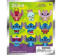 Disney Stitch Lot de 24 clips de sac en peluche