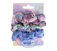 Disney Stitch - Lot de 3 chouchous antidérapants et doux pour queue de cheval - Pour filles et femmes (2 imprimés, 1 couleur unie)