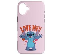 Disney Stitch "Love Me!" Funny Valentine's Day Coque pour iPhone 16 Plus