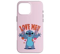 Disney Stitch "Love Me!" Funny Valentine's Day Coque pour iPhone 16 Pro Max