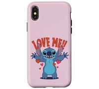 Disney Stitch "Love Me!" Funny Valentine's Day Coque pour iPhone X/XS