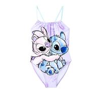 Disney Stitch Maillot de Bain pour Fille, Motif Stitch et Angel Maillot de Bain Une Pièce Enfant, Maillot de Bain pour Filles, Taille 5 Ans | Lila