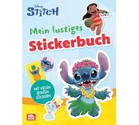 Disney: Stitch: Mein lustiges Stickerbuch: Mit bunten Rätseln, Ausmalbildern und vielen Stickern