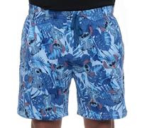 Disney Stitch Mickey Short de Pyjama pour Homme avec imprimé intégral, Bleu, Stitch, XXL