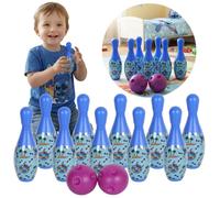 DISNEY Stitch MINI JEU de bowling, BOWLING pour enfants, jeu d'adresse, 10 QUILLES + 2 BOULE, 3+