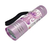Disney Stitch Mini lampe de poche, design Stitch et Angel, 9 LED, comprend sangle de poignet, cadeau pour enfants | Lilas