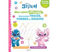 Disney – Mon cahier effaçable – Mes premiers tracés, formes et dessins (2-6 ans) – Broché