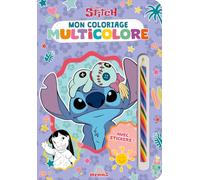 Disney Stitch - Mon coloriage multicolore - Livre coloriage - Livre coloriage avec crayon - Livre coloriage 4 ans - Livre coloriage Disney - Livre coloriage Stitch